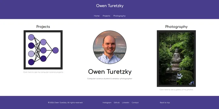 Screenshot of My Website